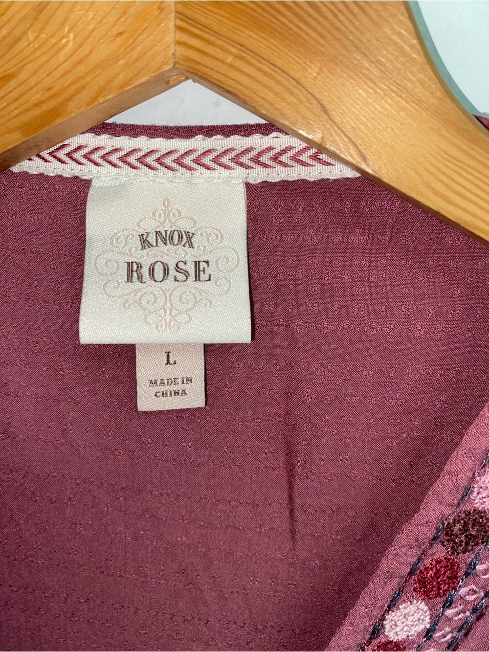 CUTE KNOX ROSE BOHO TOP - LARGE - Picture 7 of 9